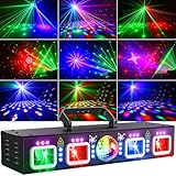 Ehaho Discolicht Partylicht L2500, Musikgesteuert DJ Disco Licht mit DMX 512, Stroboskop...