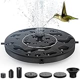 Solar Springbrunnen für außen, THEGUS Solarbrunnen für den Garten, Springbrunnen Solar Teichpumpe...