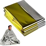 JYNVO 3-teilige Rettungsdecke, Survival Kit, Outdoor-Notfalldecke, warme Rettungsdecke,...