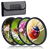 JJC 67mm Close-up Nahlinsen Filter 4 Stück/Set (+2, +4, +8, +10) Makrolinsen Makro Filter für...