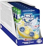 WC Frisch Kraft Aktiv Duftspüler Lemon (10er Pack), WC Reiniger sorgt für Reinigung bei jeder...