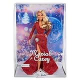 Barbie Mariah Carey - Sammelpuppe mit glänzender roter Robe, Rüschen, Schlitz, glamouröse Locken,...