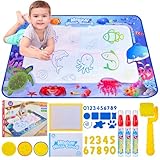 Wassermalmatte für Kinder – Aqua Wasser Doodle Baby 1 Jahr, Aquadoodle ab 1 Jahr, Kinderspielzeug...