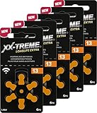 XX-Treme Longlife Extra Hörgerätebatterien Typ 13-30 Stück Hörgeräte Batterien konzipiert für...