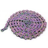 Tidevib Ultraleicht für Fahrradkette für 7/8/9-Gang Antriebe, 116 Glieder, hochfester Stahl mit...