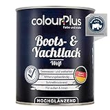 ColourPlus Bootslack & Yachtlack 750 ml Weiß | Klarlack Holz außen wasserfest | Bootslack...