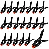 Gentpovth 20 Stück Federklemmen, Kunststoff Klemmenset, 2 Zoll 70mm Klein Spannklemmen...