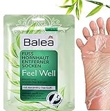 Balea Hornhaut-Entfernersocken Feel Well, 1 Paar (1 x 2 Stück) Hornhaut Socken, Hornhaut Entfernung...
