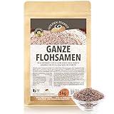 GOLDEN PEANUT Flohsamen ganz 5 kg - 99% Reinheit, ballaststoffreich, ohne Zusätze,...
