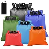 WOODFIB 6 Stück wasserdichte Aufbewahrungsbeutel, Ultraleicht Packsäcken Dry Bag Set,...