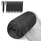 4x4m Meter Teichnetz Feinmaschig, Hochwertiges Polyethylen Vogelschutznetz mit 12 Bodenankern,...