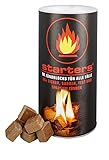 starters 96 Zündblocks in der praktischen Dose Grill, Kamin und Ofen