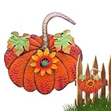 Kürbisheringe aus Metall, Kürbishofschilder – Kürbispfahl Gartenheringe Herbstdeko |...