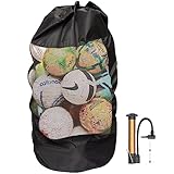 Bramble - Groß Fußball Balltasche Ballnetz für 12-15 Bälle, 110cm - Premium 420D Oxford -...