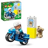 LEGO DUPLO Polizeimotorrad, Polizei-Spielzeug für Kleinkinder ab 2 Jahre, ideales Motorikspielzeug...