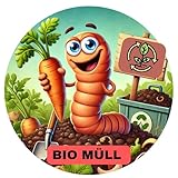 Lustige Aufkleber Müll– Kinderleichtes Recycling dank liebevollem Design – Für Innen Außen -...