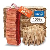 Aleko Parkett Premium 28 kg Brennholz - Anzünder aus Eichenholz, Bio Kaminanzünder, für Grill,...