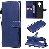 SATURCASE Hülle für Motorola Moto G Play 2021, Klassische PU Leder Flip Magnet Wallet Ständer...