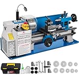 Mophorn Metalldrehmaschinen 7x14 Zoll 550W Mini-Drehmaschine 350mm Mittenabstand Tischdrehmaschine...