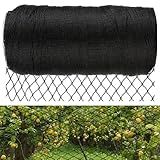 Vogelschutznetz 15 x 10m Feinmaschig Gartennetz Engmaschig Vogelnetz Schwarz Teichnetz Obstbaumnetz...
