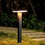 TRIVIDHA Moderne LED-Gartenleuchten, quadratische Wegeleuchten aus Aluminium, rostfreie...