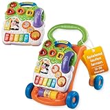VTech Baby Spiel- und Laufwagen I Interaktive Laufhilfe mit Licht Musik & abnehmbarem Spielboard I...