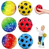 Byhotome Moon Ball,6 Stück Hohe Sprünge Gummiball Space Ball Moonball,Planeten Hüpfbälle,7 cm...