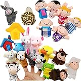 JZK 24 x Klein Tier Fingerpuppe Set plüschtier Handpuppe Mitgebsel Geschenk Gastgeschenk für...