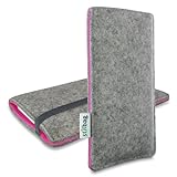 stilbag Filztasche 'Finn' für Apple iPhone 5s - Farbe: hellgrau/pink