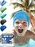 KIDVERSE Badekappe Kinder - Badehaube Kinder mit Anti-Rutsch-Noppen für maximalen UV Schutz...