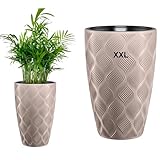 MELTOM Blumenkübel Blumentopf Pflanzkübel mit Herausnehmbaren Einsatz Rund 3D Effekt Dekorativ...