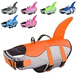 CITÉTOILE Schwimmweste Hunde Hai, Leicht und Sicher für Wassersport, hundeschwimmweste mit Griff...