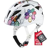 ALPINA XIMO - Leichter, Sicherer & Bruchfester Fahrradhelm Mit LED-Licht Für Kinder, White Flower,...
