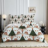 HYSNKSM Bettwäsche 155x220 Blau Bettwäsche Sets 3Teilig Mikrofaser Bettbezug 155 x 220 und 2...