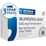 IBUPROFEN ADGC® 400mg - 50 Stück - gegen leichte bis mäßige Schmerzen wie Kopfschmerzen,...