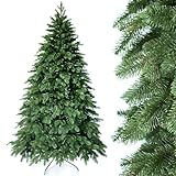 SMEREKA® Künstlicher Weihnachtsbaum 180 cm NORDMANNTANNE - Naturgetreue Spritzguss 100%, Made in...