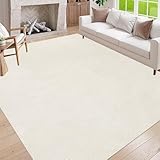 USTIDE Moderner Jute-Outdoor-Teppich, 1,8 x 2,9 m, groß, 15,2 x 22,9 cm, cremeweiß, für drinnen...
