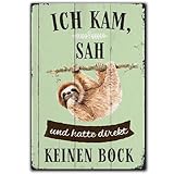 LANOLU Kühlschrankmagnete lustig- Faultier, SAH, kam, Bock - lustige Magnete mit Sprüchen und...