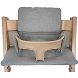 Kadem® Sitzkissen 100% Bio Baumwolle | Classic Kissen Sitzbezug Hochstuhlauflage | 2-teilig passend...