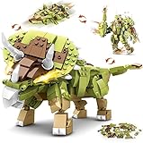 HOGOKIDS Dinosaurier Spielzeug Bausatz für Kinder - 445 Stücke Dinosaurier Bauspielzeug, 3 In 1...
