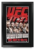 HWC Trading UFC 100 Brock Lesnar Frank Mir Georges gerahmtes Autogramm für UFC-Fans, 40,6 x 30,5...