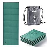 Avoalre Yogamatte rutschfest,173 X 61CM Tragbare Trainingsmatte 5MM,reise Yogamatte faltbar...