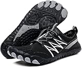 XIEHX Barfußschuhe Herren,Schnell trocknende Wasserschuhe,rutschfeste Badeschuhe Herren...