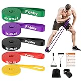Fokky Fitnessbänder Widerstandsbänder mit 5 Stufen, Resistance Bands mit Türanker, 2*Griffen,...