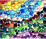 BTMIEY 200 g bunte , Verkleben, Kristall-Mosaik-Fliesen, kleine Mini-Mosaik-Fliesen zum Basteln,...