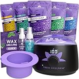 Waxing Wachswärmer set - wachsmaschine enthaarung - für Haarentfernung Perlen - Wax Warmer Kit-...