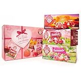 Teekanne Früchtegarten Geschenkbox 165g mit 3 köstlichen Früchteteemischungen wie Herzkirsche,...