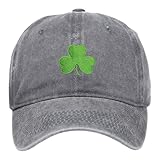 St. Pa Trick's Day Hat Green Baseball Cap Sha Mrock Embroidered for Man Women Funny La Caps (Grey,...