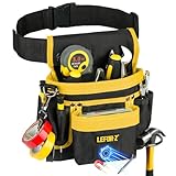Werkzeuggürtel,Magnetische Werkzeugtasche mit 14 Taschen,Werkzeuggürtel Herren,Abnehmbare und...