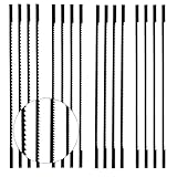 Dalephoric 16 Stück Dekupiersägeblätter Set, Feinschnitt Laubsägeblätter, Dekupiersäge...